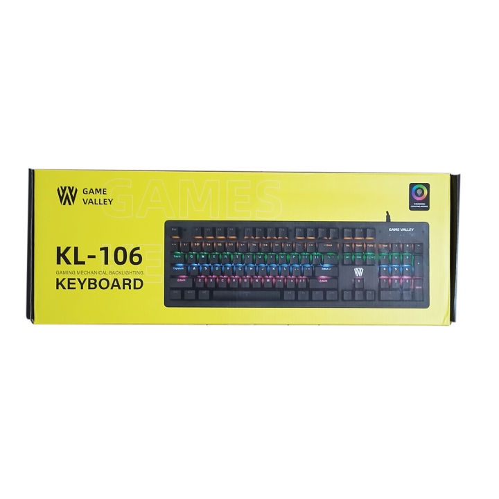 Kl-106%20Gaming%20Mechanical%20Backlighting%20Keyboard%20With%20Blue/Red%20-%20keyboard%20-%20Image%202
