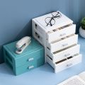 Office Stationery Mini Desktop Storage Box Multi-functional Large Capacity Jewelry Box Waterproof Dust Prevention Stationery Organizer Home. 