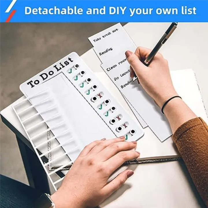 Chore%20Chart%20Check%20List%20Task%20Board%20Set%20with%20Slider%20Daily%20to%20Do%20List%20Board%20Reminder%20Board%20Set%20Kit%20Detachable%20Reusable%20Chores%20Chart%20-%20Image%205