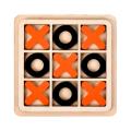 Parent-Child Interaction Wooden Board Game XO Tic Tac Toe Chess Funny Developing Intelligent Educational Toy Puzzles. 