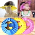 1pcs Baby Shower Cap with Ear Protection Bath Caps Adjustable Soft Shampoo Bathing Hat Cap for Kids Toddler [Colour as per Stock]. 