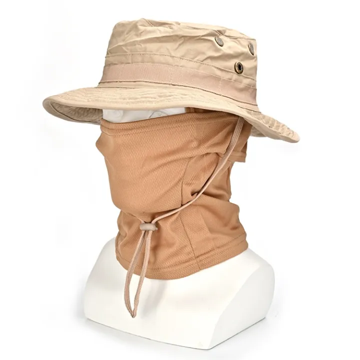Women%20Men%20Hiking%20Fishing%20Boonie%20Hat%20Outdoor%20Sport%20Sun%20UV%20Protection%20Neck%20Face%20Adjustable%20Bucket%20Caps%20and%20Mask%20-%20Image%209
