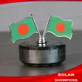 Bangladesh Flag Solar System Car Premium Dashboard Showpiece with Perfume.