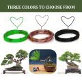 Bonsai Wire Kit- 9 Roll Anodized Aluminum Tree Training Wires in 3 Size for Shaping Styling Indoor Bonsai Trees - Brown. 
