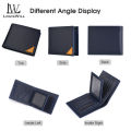 LouisWill Wallet Men's Foldable Wallet PU Horizontal Wallet Large Capacity Wallet Business Wallets Co-in Purse Wallet Multi-Card Position Wallets ID Credit Cards Holders with Independent Driver's License Pocket. 