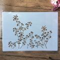 Stencil for Wall & Fashion Painting Template 10in by 8in..
