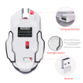 Wireless Gaming Mouse Rechargeable RGB Mouse Q13 White Mouse DPI Laptop Desktop PC OTG. 