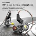 QKZ AK6-DMX HiFi Headphones Wired In Ear Monitor Earbuds Copper Driver Bass Noise Cancelling Headset with Mic fone de ouvido. 