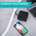 White Cable Sleeve, Cable Organizer for Desk PC TV Computer, Wire Protector Cable Wrap Cover, Cord Management for Home Office. 