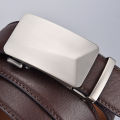 Belts men's cowhide belt genuine leather cross-border brown pants belt casual business manufacturers wholesale automatic buckle men's belt.