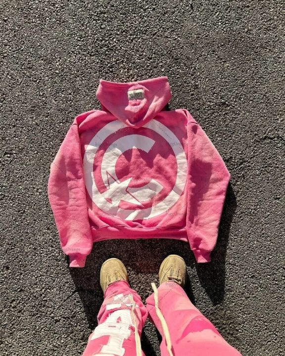 American Fashion Loose Jacket Men Y2k Colorful Letter Embroidered Zipper Hoodie Street Hip-hop Versatile Oversized Sweatshirt