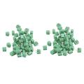 100 Pieces 2 Pin 5 mm Pinch PCB Mount Screw Terminal Block Connector 300V 10A (Green).
