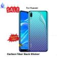 Huawei y7 Pro 2019 Carbon Fiber Textured Back Screen Sticker. 