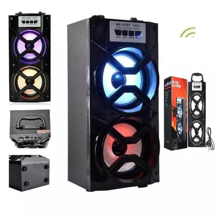 Party Wireless Bluetooth Dual Speaker Box With bombasting sound quality