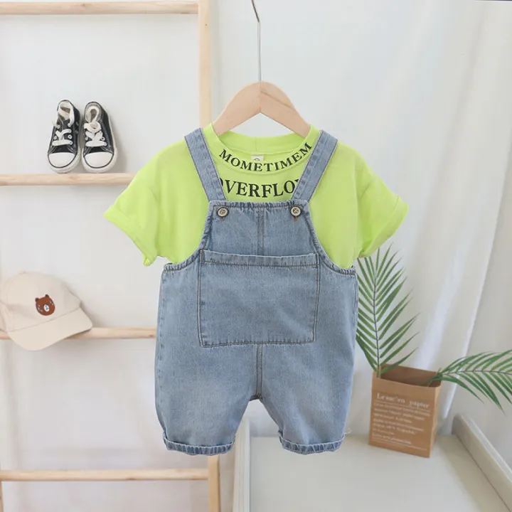 0~5%20years%20old%20new%20baby%20suit%20cotton%20top%20+%20overalls%202%20piece%20set%20for%20sale%20at%20low%20price%20-%20Image%202