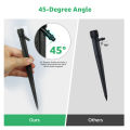 6 Pcs Drip Emitters Sprayer with Stake 360 Degree Dripper for Sprinkler Irrigation System Watering Kits. 