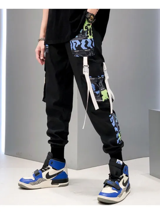 Fashion%20Swag%20Streetwear%20Men%20Reflective%20Hop%20Loose%20Cargo%20Pants%20Male%20Joggers%20Graffiti%20Ribbon%20Linen%20Pants%20Techwear%20Trousers%20-%20Image%205