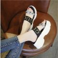 2021 New Summer Fashion Women Wedges Sandals Beach Casual Woman Platform Open Toe Shoes Ladies All-match Rhinestone Sandals. 