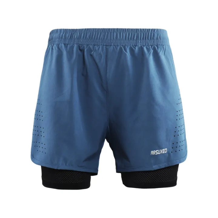 Men%20Sports%20Shorts%202%20In%201%20Double%20Deck%20Jogger%20Marathon%20Shortsutdoor%20Workout%20Shorts%20Thin-Women%20blue%20-%20Image%203