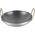Honeycomb Nonstick Iron Deep Two Handled Frying Pan. 