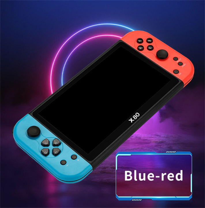 BeesClover%20X80%20Handheld%20Game%20Console%207-inch%20High%20Definition%20IPS%20Screen%203000mAh%20Lithium%20Battery%20Powered%20Compatible%20For%20PS1%20Emulator%20Player%20Retro%20Portable%20Game%20Console%20-%20Image%207