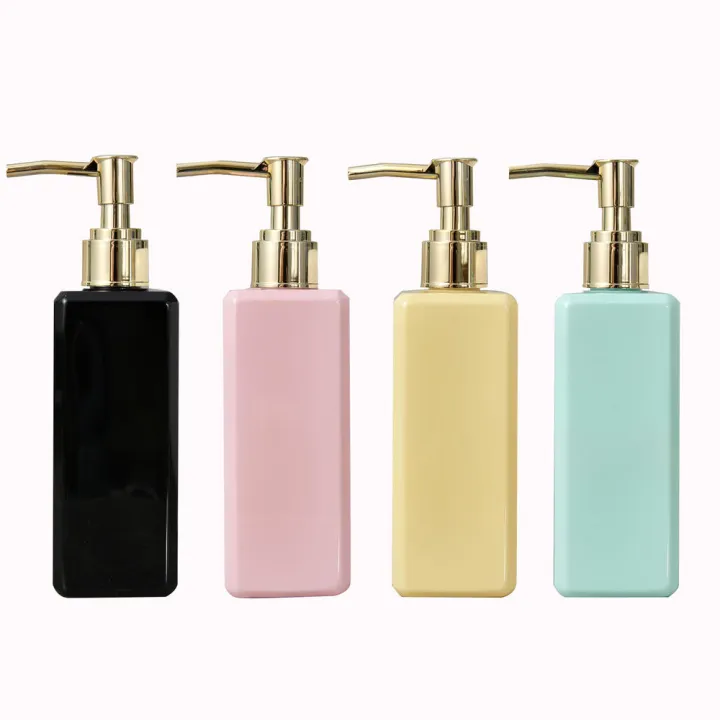 Lightweight%20Liquid%20soap%20dispenser%20Eco-friendly%20Leak-proof%20Transparent%20Refillable%20pump%20bottle%20Square%20bathroom%20accessory%20for%20-%20Image%202