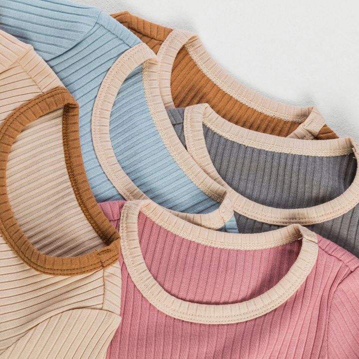 0-2%20Years%20Babany%20bebe%20New%20Unisex%20Romper%20For%20Babies%20Clothes%20Short%20Sleeve%20Solid%20Color%20Splicing%20And%20Contrasting%20Colors%20Romper%20-%20Image%203