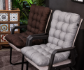 Soft and Comfortable Back Support and Seat Pads for Office Chair, Dining Chair, Rocking Chairs, Wheelchair. (112cm x 58 cm x 12cm).