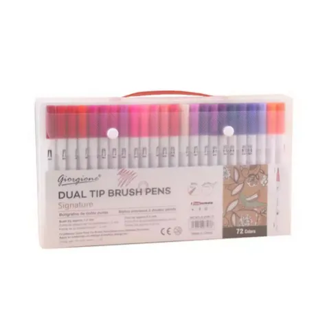 Giorgione%2072%20Pcs%20Dual%20Art%20Brush%20Pens%20Art%20Markers%20Set%20Brush%20Tip%20with%20Fineliner%200.4mm%20Markers%20Pen%20for%20Writing%20Drawing%20Adult%20Coloring%20Books%20Planner%20Sketch%20Book%20Calendar%20Note%20-%20Image%202