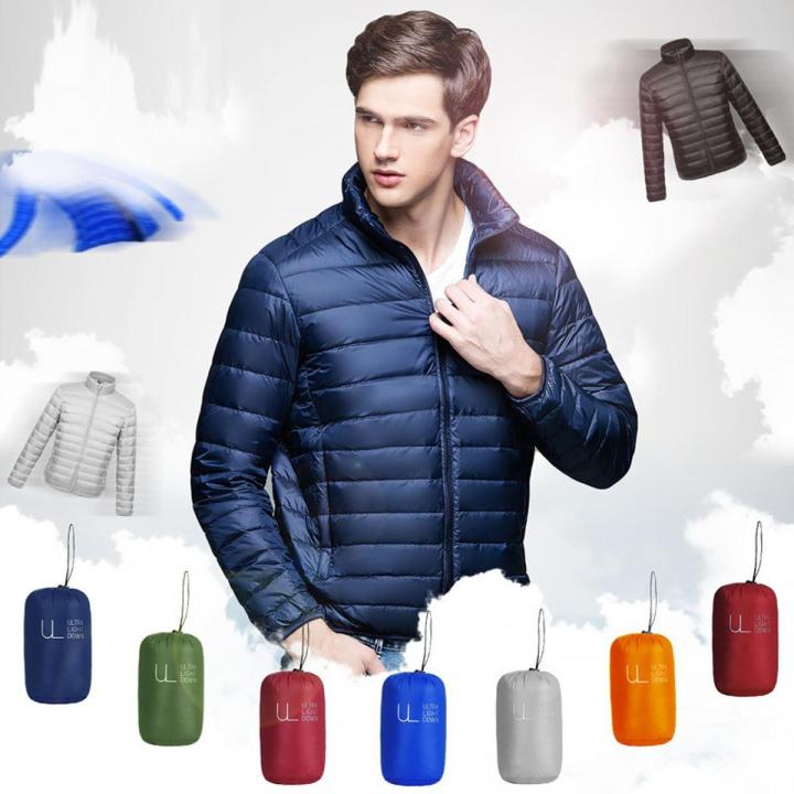 Men's lightweight feather down jackets online