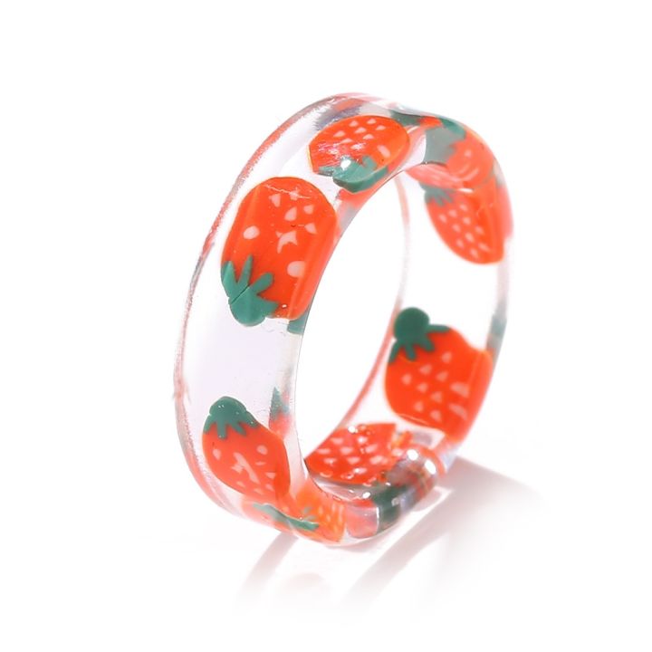 8%20Style%20Transparent%20Colorful%20Fashion%20Resin%20Fruit%20Ring%20Set%20Sweet%20Temperament%20Acrylic%20Rings%20for%20Women%20Party%20Jewelry%20Friends%20Gift%20-%20Image%202