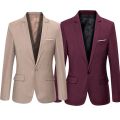 Men Blazers Slim Autumn Suit Blazer Business Formal Party Male Suit One Button Lapel Casual Long Sleeve Pockets Top Plus Size. 