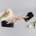 Luxury Gold Chain Belt Elastic Metal Waist Belts for Fashion Women Stretch Waistband GM169. 