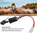 Ignition Key Switch Motorcycle Ignition Switch with Keys Short Wire Engine Ignition Starter Switch Key Set for Bikes Scooters. 