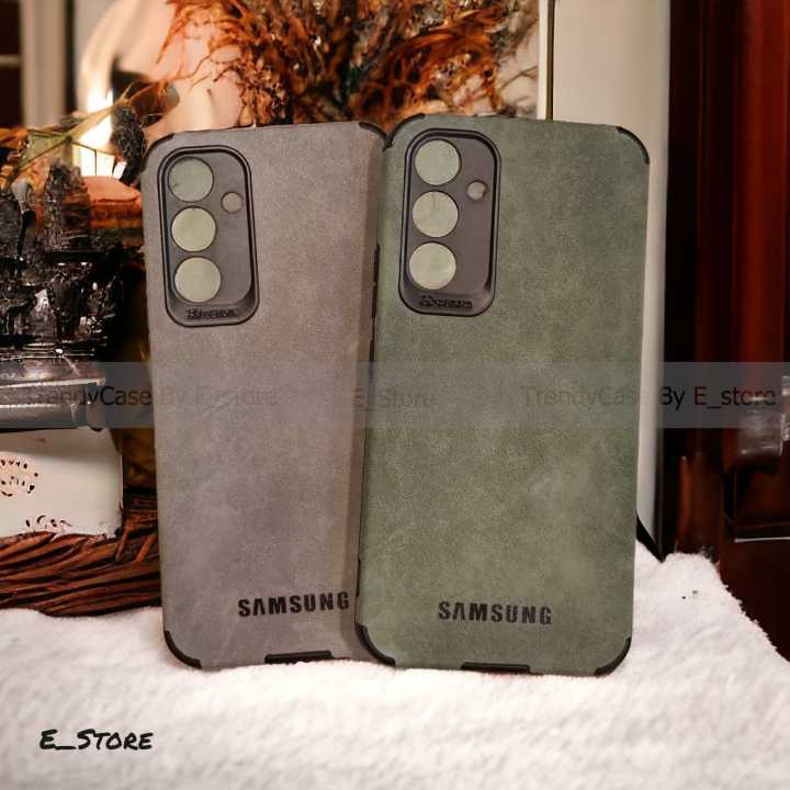 E_Store Samsung Galaxy A34 Stylish Trendy Premium Soft Lather Mobile Back Cover Cases