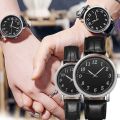 Trendy Pu Leather Wrist Watch Men Woman Couples Watches Clock Quartz Watch Daily Business Office Hand Jewelry Accessories Gift.