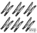 Hair Clips 6cm Pin Metal Snap for Women Hair band black. 