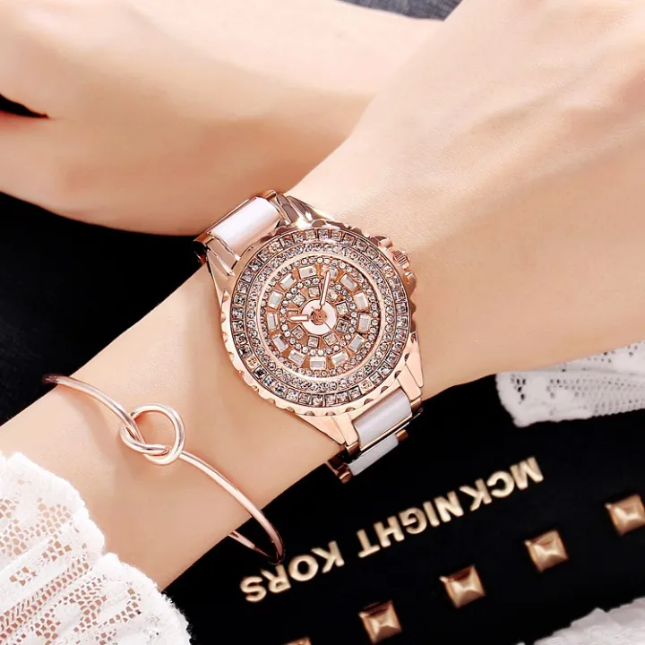 Mary%20Ceramic%20Personalized%20Fashion%20Trend%20Full%20Diamond%20Women's%20Watch%20New%20Rose%20Gold%20-%20Image%202