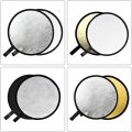 Godox 31”/80cm Light Reflector Diffuser,5-in-1 Portable Collapsible Round Multi Disc with Holder Clip & Bag for Studio Shooting,Video Location,Portrait Photography-Gold,Silver,White,Black,Translucent. 