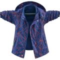 New autumn children Waterproof Windbreaker boys detachable outdoor windbreaker plush jacket coat winter thicken hooded clothes. 