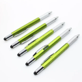 Pen 6 In 1 Multifunctional Touch Screen Pen Mobile Ballpoint Pen With Ruler Screwdriver Tool. 