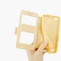 lthmy for Xiaomi Redmi note 2 Leather case View Flip Stand TPU Cover.