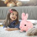 Electric Rabbit Toy with Sound and Movement Talking Plush Toys Cuddly Cuddly Toy Shake Ears Electric Pet for Kids Birthday Gifts. 