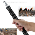 Semi-Automatic Tying Machine Wire Knoting Pliers Straight Pull Bar Binding Hook Construction Site Winding Tool Easy Install Easy to Use A. 