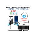 Android Endoscope Camera 3in1 Waterproof with Flexible wire / Hard wire.