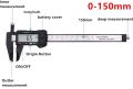 2kinds Black 100mm/150mm LCD Digital Electronic Carbon Fiber Vernier Caliper Gauge Micrometer Measuring Tool.