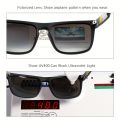 KDEAM Men's Classic Square Polarized Sunglasses, Outdoor Sports Fishing Driving, Electroplated Reflective Film, High-quality Metal Hinges, Metal 3D Logo, Ideal choice for Gifts. 