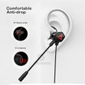 【Toy life hall】Wiresto G5 Wired Gaming Earphones In Ear Headphones Earbuds Headset Noise Cancelling with Mic for Mobile Phone PS4 New One Free.