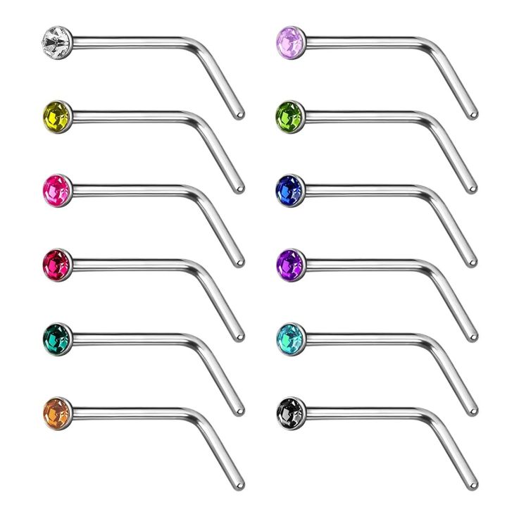 40/60%20Piece/Set%20Stainless%20Steel%20L%20Shape%20Nose%20Stud%20Pack%2020G%20Crystal%20Straight%20Stud%20Nose%20Ring%20Set%20Nose%20Stud%20Lot%20Piercing%20Nariz%20Pin%20-%20Image%204