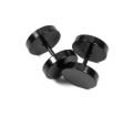 dumbell Stainless Steel Stud Earring-2 pcs. 